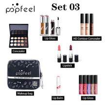 Load image into Gallery viewer, Professional Make Up Sets Cosmetics Kit Eyeshadow Lipstick Eyebrow Pencil Lip Gloss Makeup Brush Powder Puff with Bag  Gift
